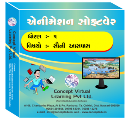 STD-5 Aapani Aaspas. (Animated Education Software).