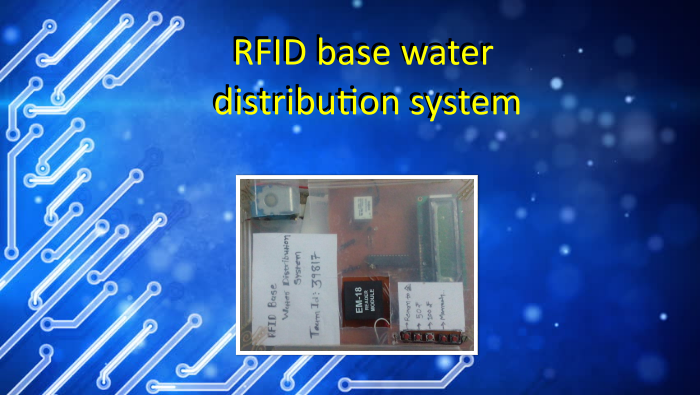 RFID base water distribution system