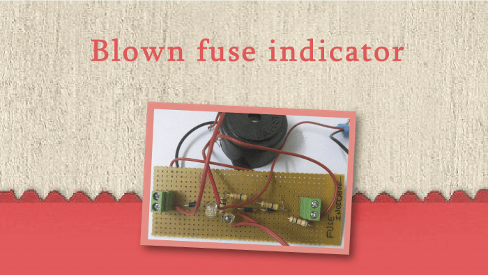 Blown fuse indicator hand made in GPB 