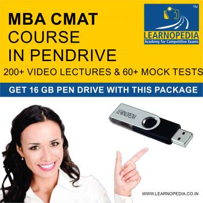 MBA CMAT video lectures and mock test papers in pen drive