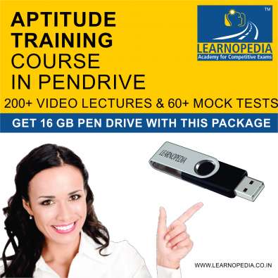 Aptitude Training video lectures & mock test in pen drive