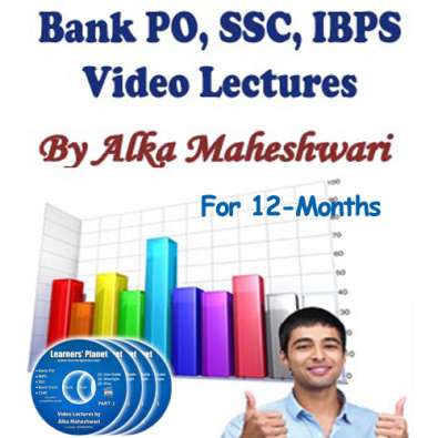 Bank PO, CSAT, SSC video lecture in DVD for single user : 12 Months