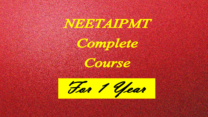 NEETAIPMT Complete Course - For 1 year