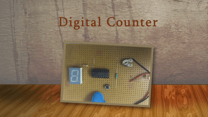 Digital Counter hand made on GPB (General Purpose Board)