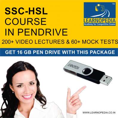 SSC  HSL video course in pendrive : 200 video lectures & 60 Mock Test